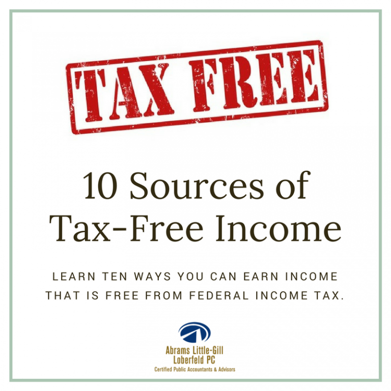 Blog Post Ten Sources of TaxFree ALL CPAs