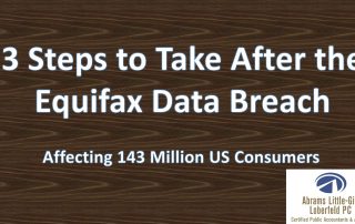 3 Steps to Take After the Equifax Data Breach – Affecting 143 Million US Consumers